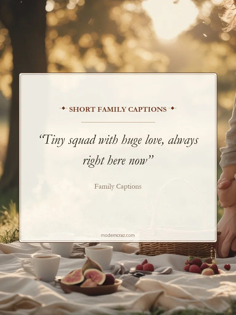 Short Family Captions - family captions