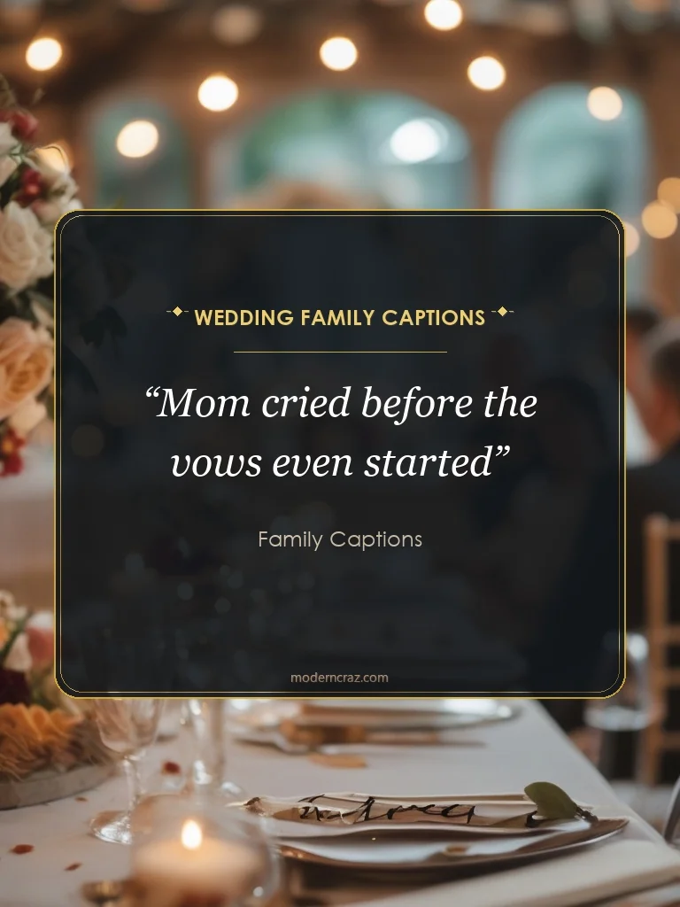 Wedding Family Captions - family captions
